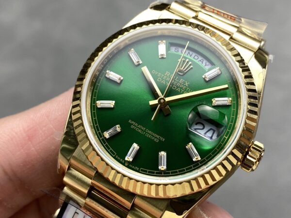 i1724951460 1868 2 Rolex Day Date M128238-0130 128238-0130 QF Factory 1:1 Super Clone Green Dial