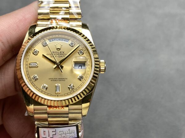 i1724951565 7882 6 Rolex Day Date M128238-0008 - 128238-0008 Diamond Dial QF Factory 1:1 Super Clone 36mm