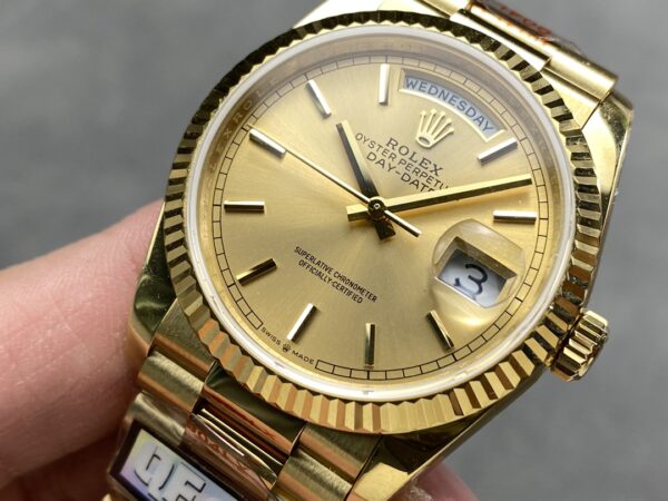 i1724951596 5912 1 Rolex Day Date M128238-0045 - 128238-0045 Esfera índice QF Factory 1:1 Super Clon 36mm