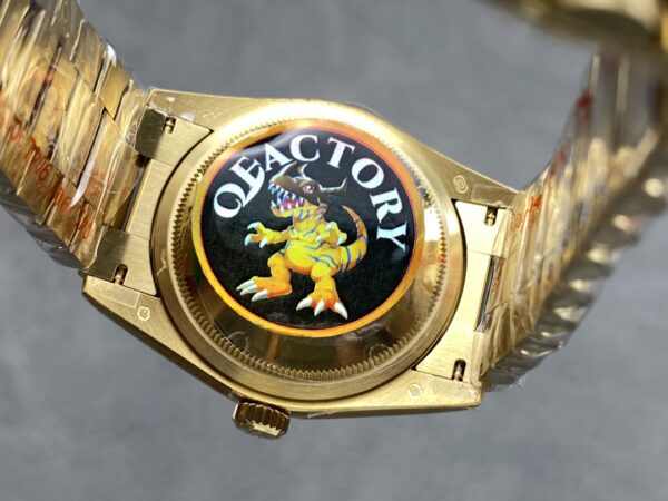 i1724951662 1442 0 Rolex Day Date M128235 lilla perlemor QF Factory 1:1 Super Clone Yellow Gold 36