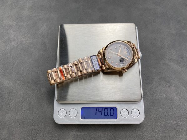 i1724952273 1988 5 Rolex Day Date M128235 purple mother of pearl QF Factory 1:1 Super Clone Rose Gold 36