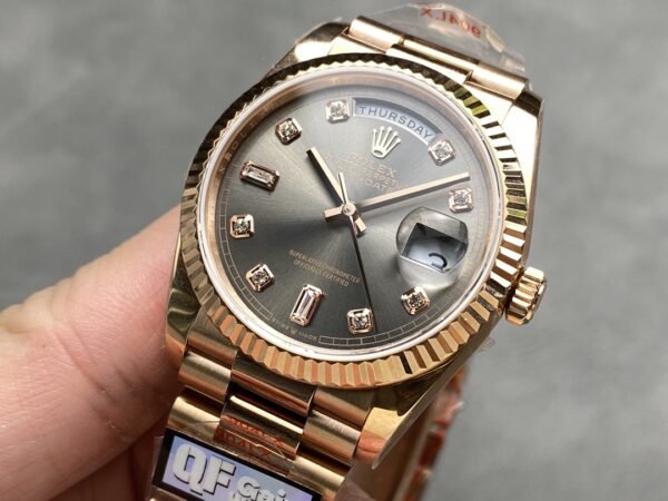 i1724952273 2240 6 Rolex Day Date M128235 viola madreperla QF Fabbrica 1:1 Super Clone Oro Rosa 36