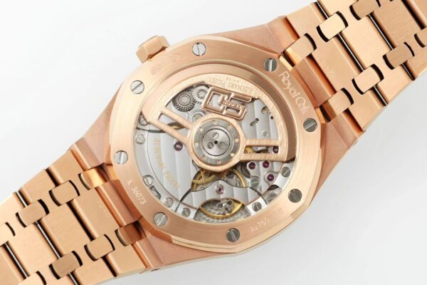 i1725779066 1818 1 1 Audemars Piguet Royal Oak 15510ST da Fábrica IPF 1:1 Super Clone Mostrador Azul Ouro Rosa