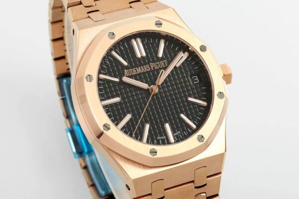 i1725779078 3663 8 1 Audemars Piguet Royal Oak 15510ST from IPF Factory 1:1 Super Clone Black Dial Rose Gold