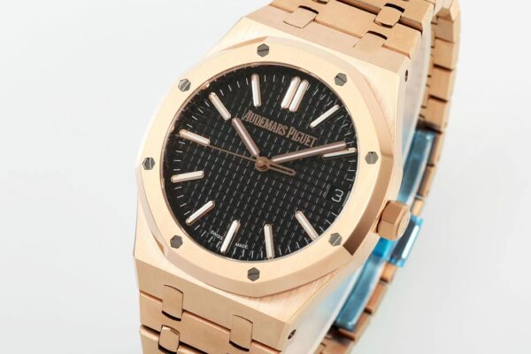 i1725779078 9588 1 1 Audemars Piguet Royal Oak 15510ST von IPF Factory 1:1 Super Clone Schwarzes Zifferblatt Rose Gold