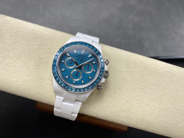 i1728854829 3226 2 AET REMOULD Ceramic Rolex Daytona "Abu Dhabi Blue" Bezel Stone 1:1 Super Clone Edition