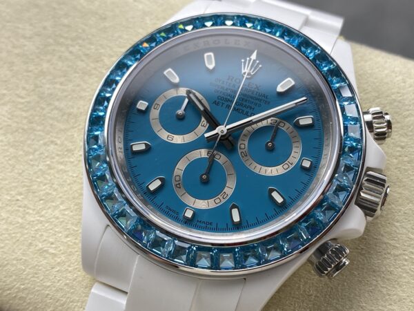 i1728854829 8915 1 AET REMOULD Keraaminen Rolex Daytona "Abu Dhabi Blue" Kehys kivi 1:1 Super Clone Edition