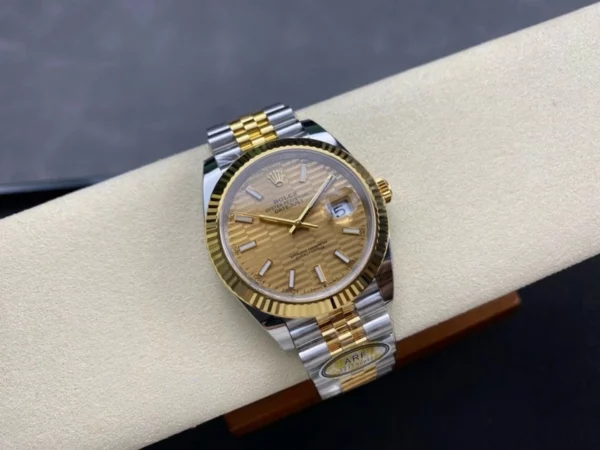 Rolex Datejust 41 126331 Jubilee Strap ARF Factory 11 Best Edition electroplated Champagne Dial 8 Rolex Datejust 41 126331 Jubilee Strap ARF Factory 1:1 Best Edition electroplated Champagne Dial