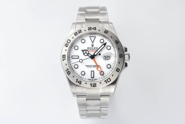 i1723805778 2644 3 Explorer II 42mm 216570 White 904L SS Clean Factory 1:1 Best Edition White Dial on Bracelet A3285 CHS V2