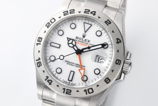 i1723805778 3300 7 Explorer II 42mm 216570 White 904L SS Clean Factory 1:1 Best Edition White Dial on Bracelet A3285 CHS V2