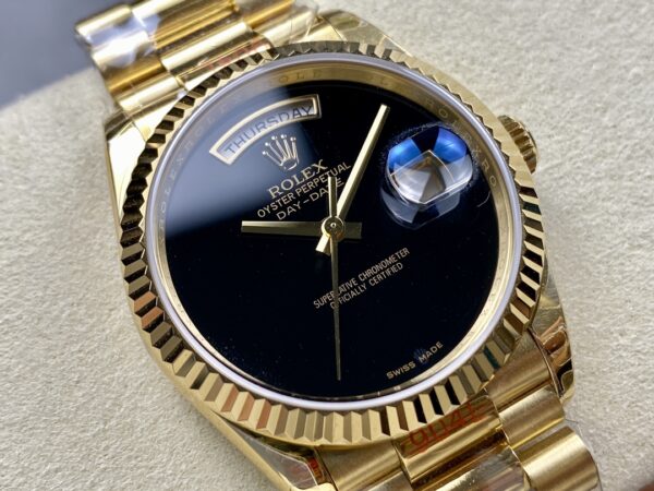 a1726061995700 0400 Rolex Day Date Ref. 128238 Yellow Gold 1:1 Best Clone 8+ Factory Counterweight Version