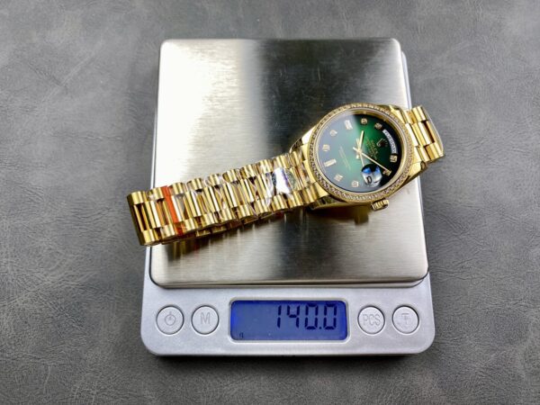 a1726062152816 7115 Rolex Day Date 128239-0035 Yellow Gold 1:1 Best Clone 8+ Factory Counterweight Version