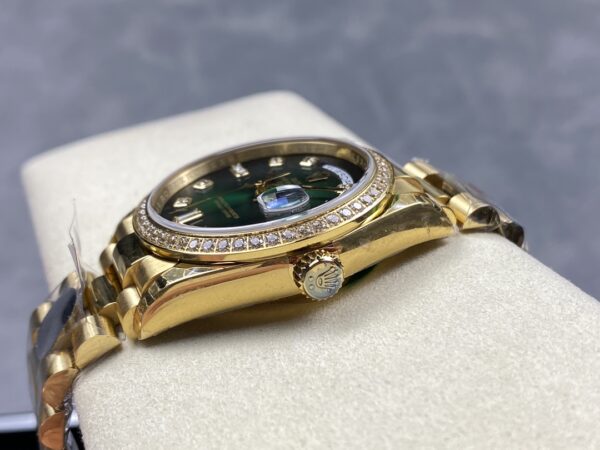 a1726062154022 5648 Rolex Day Date 128239-0035 Yellow Gold 1:1 Best Clone 8+ Factory Counterweight Version