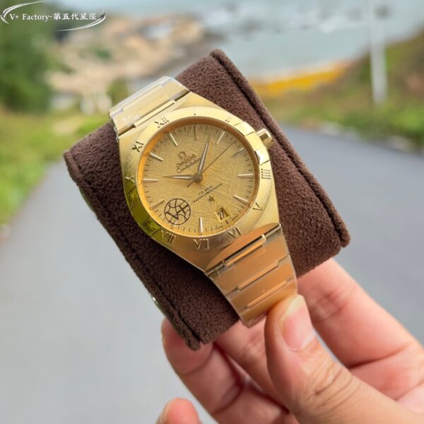 a1731932503224 3527 Omega Constellation 131.50.41.21.99.001 Yellow gold 41 mm 1:1 Best Clone V+ Factory