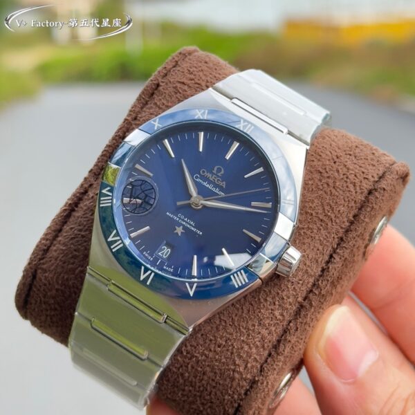 a1731932896820 2825 Omega Constellation Chronometer 131.33.41.21.03.001 Blue Dial 1:1 Best Clone V+ Factory