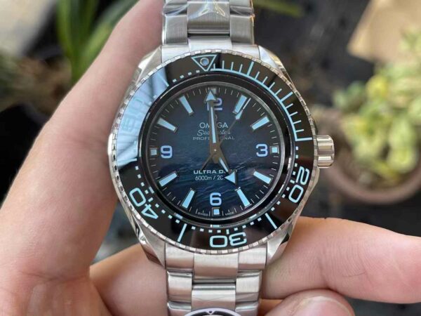 a1733750578155 1634 OMEGA Seamaster Planet Ocean 6000M 215.30.46.21.03.001 Ultra Deep 1:1 Best Clone VR Factory VRF Blue Dial