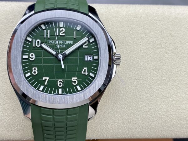 a1739629829709 0732 Patek Philippe Aquanaut 5168G-010 Green Dial 1:1 Best Clone 3K Factory 2025 Version