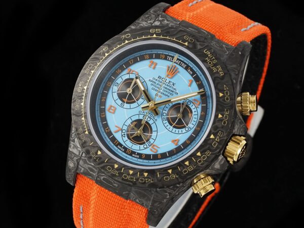 i1724911632 252 7 1 Rolex Daytona Lucky Player 3 Case Carbon 1:1 Best Clone Diw Custom 4130 Movement