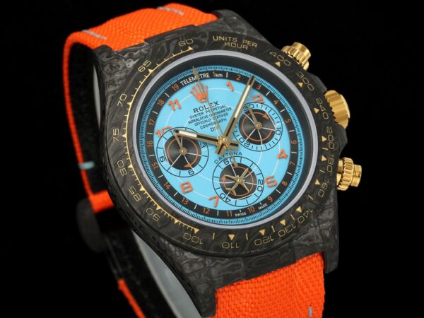 i1724911632 4880 6 1 Rolex Daytona Lucky Player 3 Case Carbon 1:1 Best Clone Diw Custom 4130 Movement