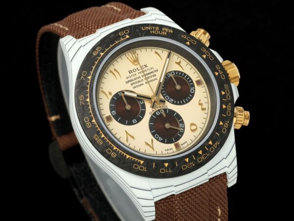 i1724911646 9274 5 1 Rolex Daytona Desert Eagle White Carbon 1:1 Best Clone Diw Custom 4130 Movement