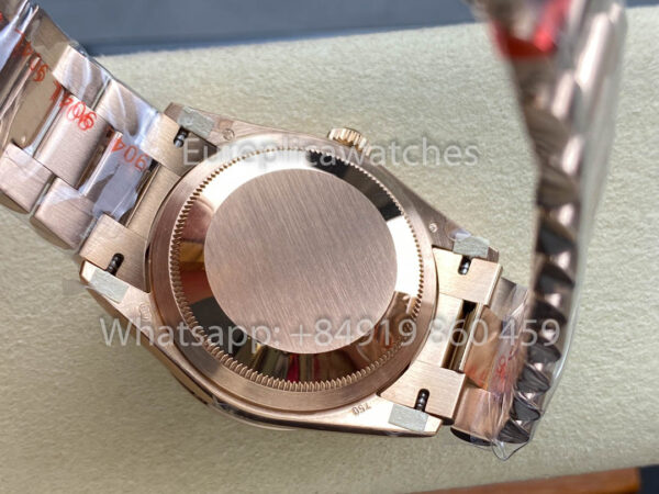 i1725993673 1504 4 Rolex Day Date m128395tbr-0032 Rose Gold 1:1 Best Clone 8+ Factory Counterweight Version