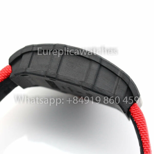 i1731311484 4179 1 Richard Mille RM35-01 NTPT Carbon 1:1 Best Clone BBR Factory V2 Red Velcro Strap