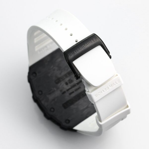 i1731311688 7339 5 1 Richard Mille RM35-01 NTPT Carbon 1:1 Best Clone BBR Factory V2 White Rubber Strap