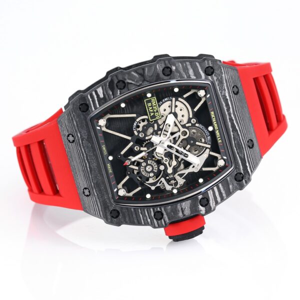 i1731312480 8156 0 1 Richard Mille RM35-01 NTPT Carbon 1:1 Best Clone BBR Factory V2 Red Rubber Strap