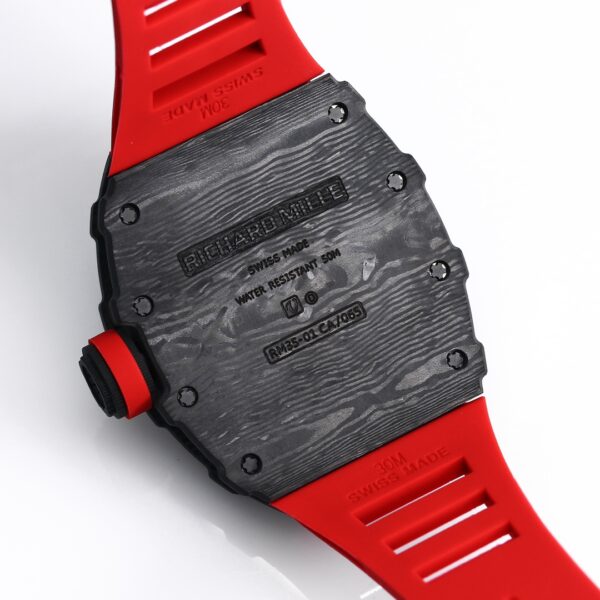 i1731312480 8778 0 1 Richard Mille RM35-01 NTPT Carbon 1:1 Best Clone BBR Factory V2 Red Rubber Strap