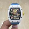 i1733765181 8218 0 1 Richard Mille RM88 Smiley V2 Ceramic Case 1:1 Best Clone Blue Rubber Strap