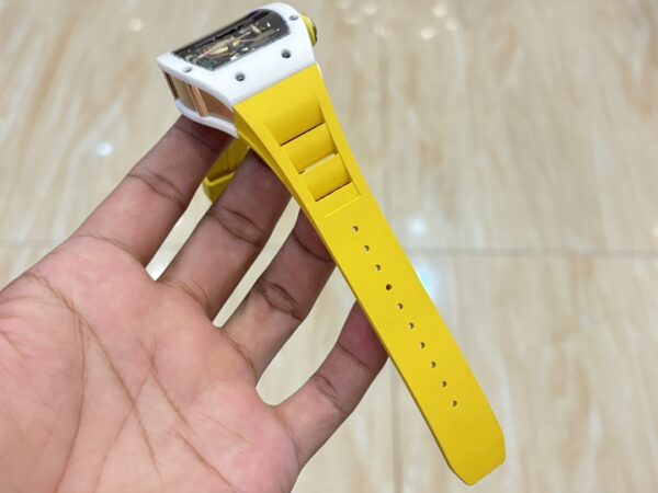 i1733765207 7410 2 1 Richard Mille RM88 Smiley V2 Ceramic Case 1:1 Best Clone Yellow Rubber Strap