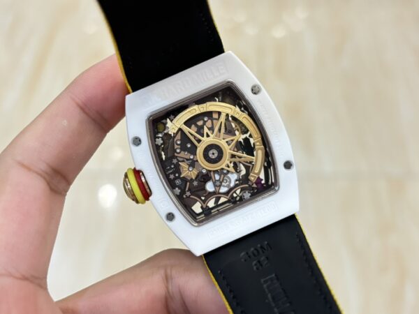 i1733765825 4859 1 1 Richard Mille RM88 Smiley V2 Ceramic Case 1:1 Best Clone Yellow Velcro Strap