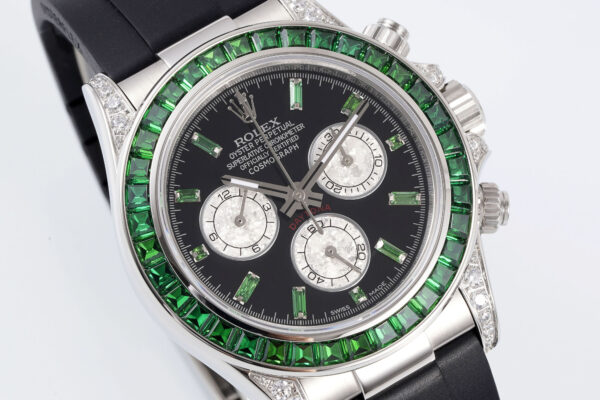 o 1i2jcltk81o4k17jc6r41vkg1bga2 Rolex Daytona Rainbow Green Bezel 40mm 1:1 Best Clone EF Factory