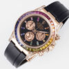 o 1i2jct00n16g610dmlcs1ssc20v0 Rolex Daytona Rainbow Sundust Dial Rose Gold 40mm 1:1 Best Clone EF Factory