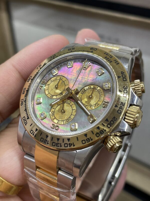 Rolex Cosmograph Daytona M116503-0007 Mother of Pearl 1:1 Best Clone CounterWeight Gold and Silver