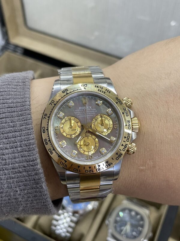 Rolex Cosmograph Daytona M116503-0007 Mother of Pearl 1:1 Best Clone CounterWeight Gold and Silver